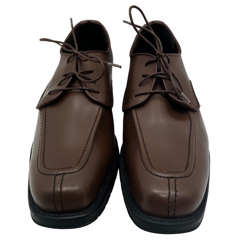 Jean Yves Stanford Brown Upper Square Toe Derby Mens 9M Dress Shoe
